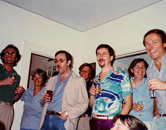 Enjoying himself at an early World Horror Convention